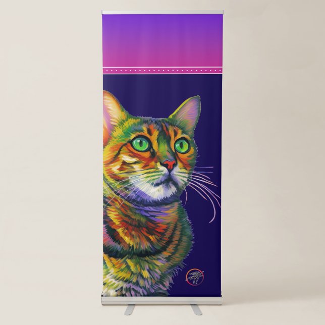 Macchi Kitty Looking at you in Disbelief Retractable Banner (Front)