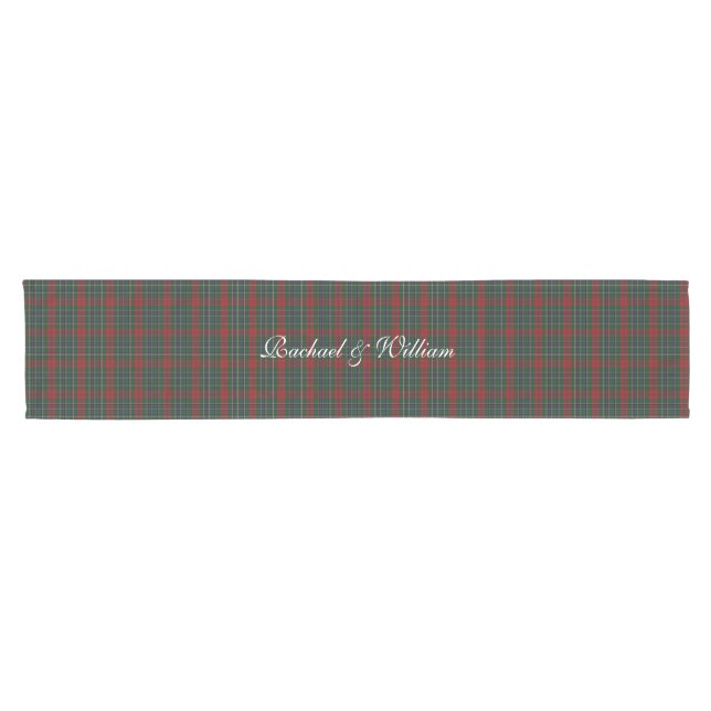 MacClain Clan Tartan Plaid Table Runner (Horizontal)