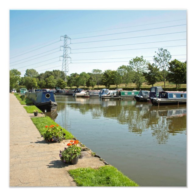 Macclesfield Canal Higher Poynton Cheshire Photo Print (Front)