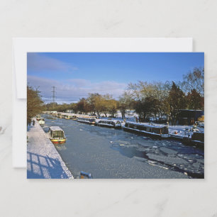 Macclesfield Canal Winter Cheshire Holiday Card