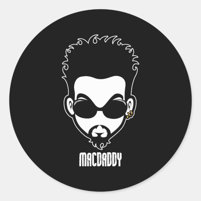 Macdaddy Classic Round Sticker (Front)
