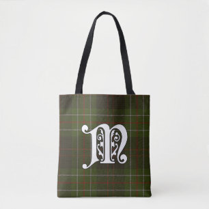 MacDiarmid Clan Tartan Monogram Tote Bag