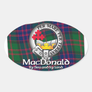 MacDonald Clan Oval Sticker