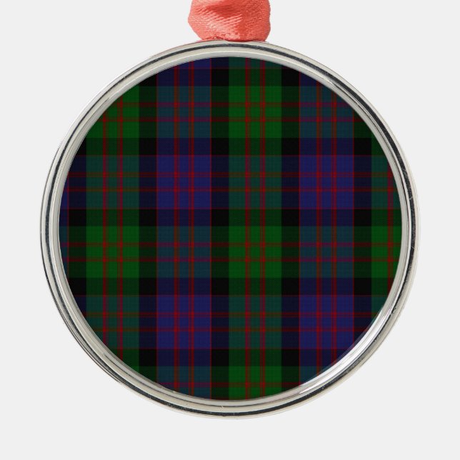 MacDonald Clan Tartan Metal Tree Decoration (Front)