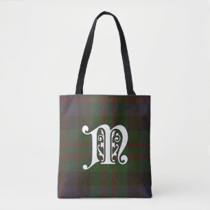 MacDonald Clan Tartan Monogram Tote Bag