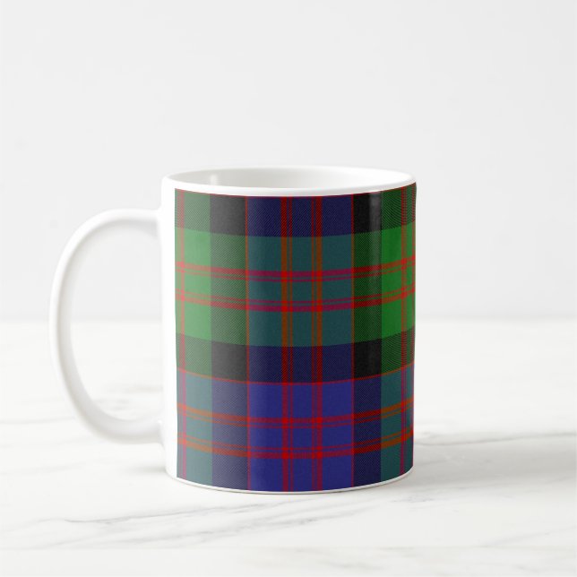 MacDonald Clan Tartan Plaid Pattern Coffee Mug (Left)