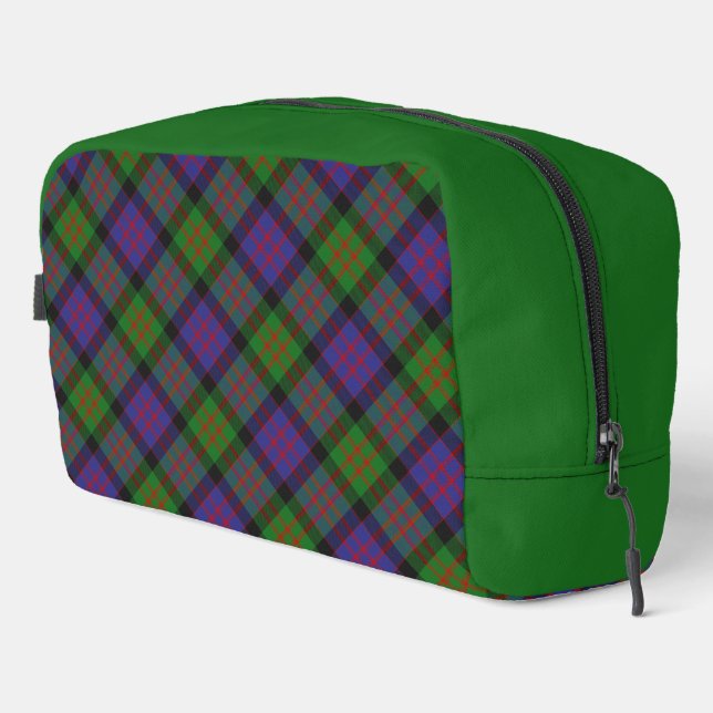 MacDonald Clan Tartan Scottish Plaid Dopp Kit (Right Corner)