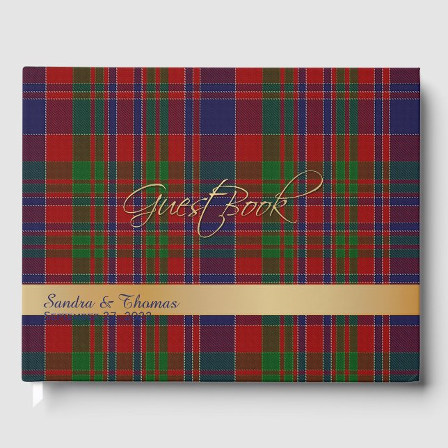 MacDonald Clan Wedding  Guest Book (Front)