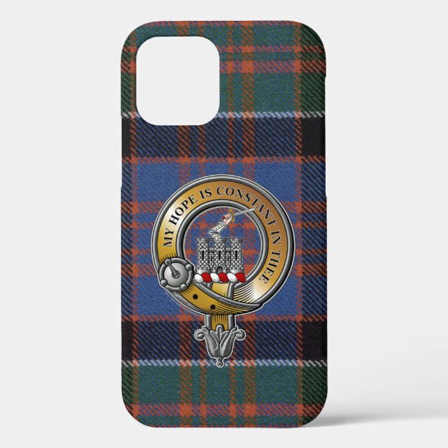 MacDonald Clanranald Tartan & Badge Case-Mate iPhone Case (Back)