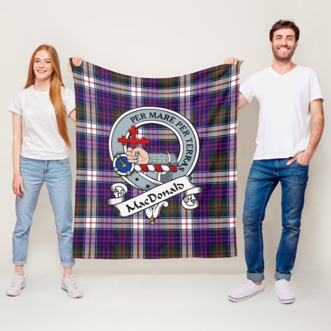 MacDonald Dress Modern Macdonalds Of Sleat Clan Ba Fleece Blanket (In Situ)