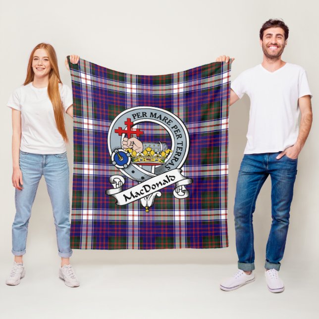 MacDonald Dress Modern Macdonalds Of Sleat Clan Ba Fleece Blanket (In Situ)
