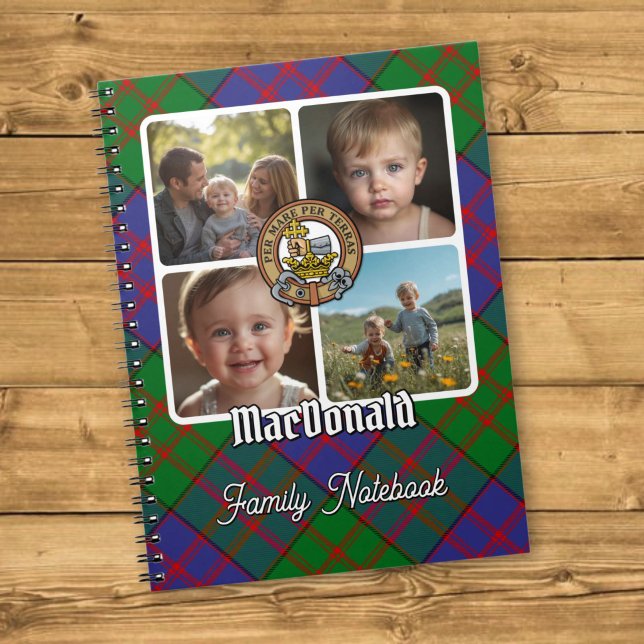 MacDonald Family Photo Collage Notebook (Creator Uploaded)