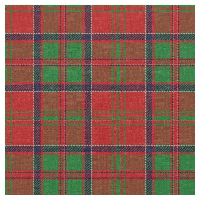 MacDonald Of Glencoe Tartan Print Fabric (Close Up)