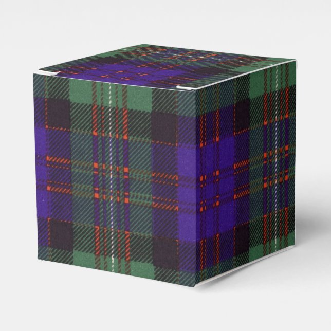 Macdonald of Glengarry clan Plaid Scottish tartan Favour Box (Front Side)