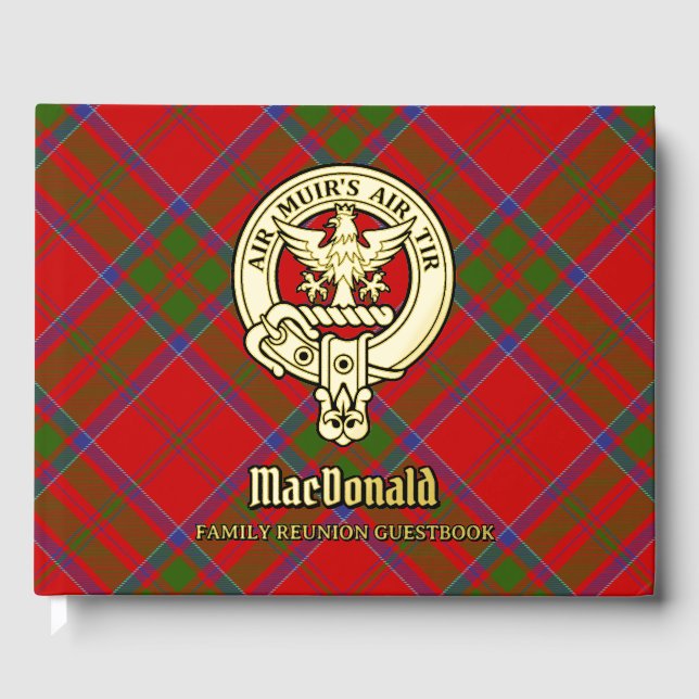 MacDonald of Keppoch Family Reunion Guest Book (Front)