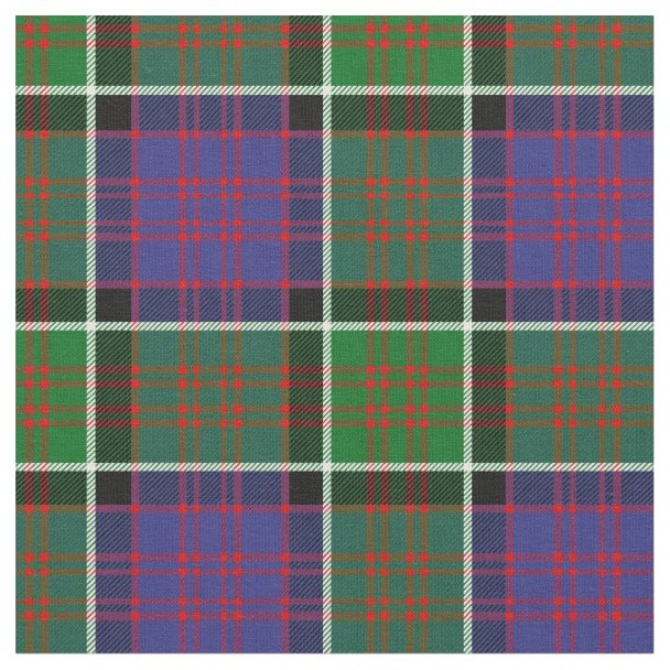 Scottish Clan MacDonald of Glencoe Tartan Plaid Fabric Zazzle.co.uk