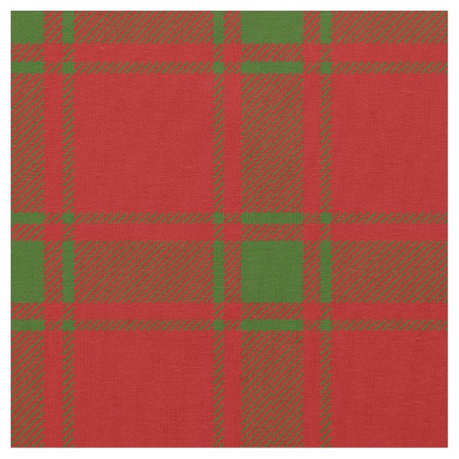 MacDonald Of Sleat Tartan Print Fabric (Close Up)
