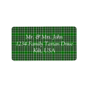 MacDonald Of The Isles Ancient Tartan Label