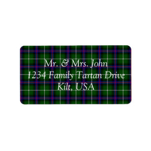 MacDonald Of The Isles Tartan Label