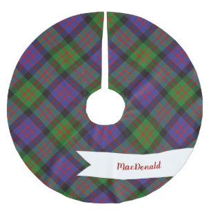 MacDonald Scottish Clan Tartan Plaid Pattern Brushed Polyester Tree Skirt