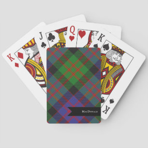 MacDonald Scottish Clan Tartan Plaid Pattern Playing Cards