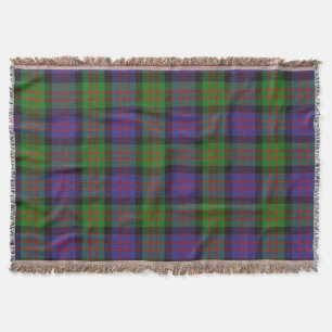 MacDonald Scottish Clan Tartan Plaid Pattern Throw Blanket