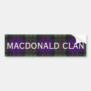 MacDonald Scottish Tartan Bumper Sticker