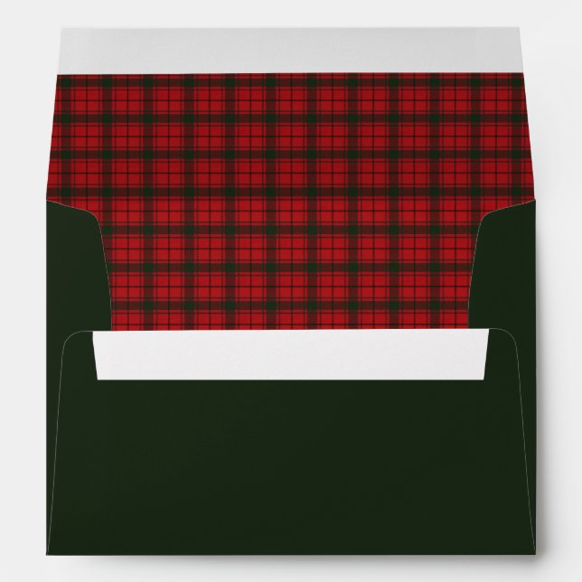 MacDonald Sleet Modern Original Scottish Tartan  Envelope (Back (Bottom))