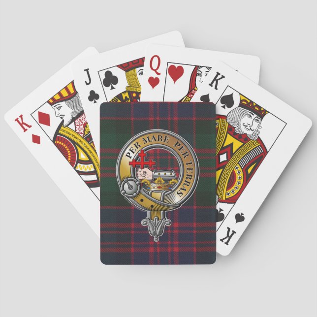 MacDonald Tartan & Badge Playing Cards (Back)