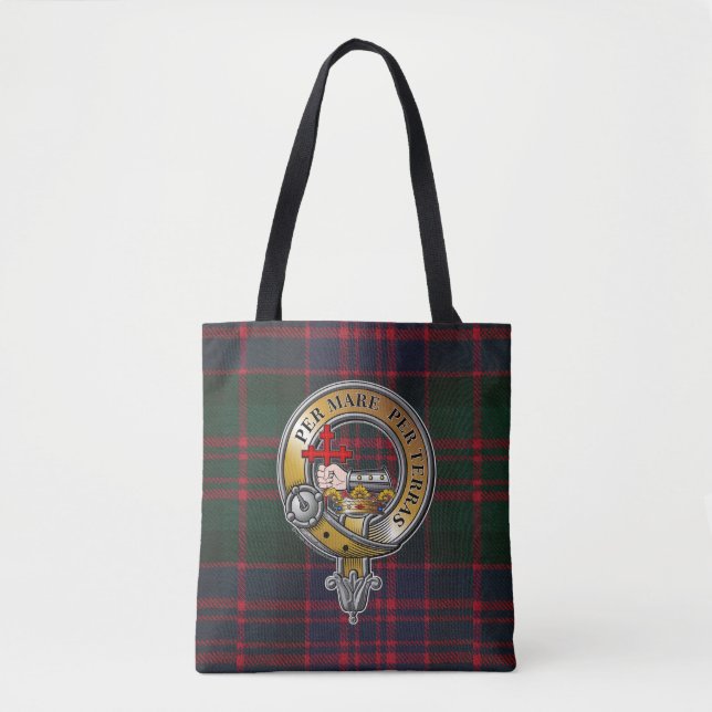 MacDonald Tartan & Badge Tote Bag (Front)