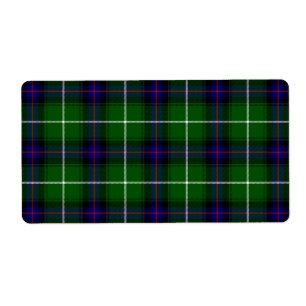 MacDonald tartan green blue plaid