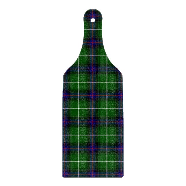 MacDonald tartan green blue plaid Cutting Board (Front)