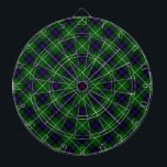 MacDonald tartan green blue plaid Dartboard<br><div class="desc">MacDonald of the Isles clan tartan green blue plaid</div>