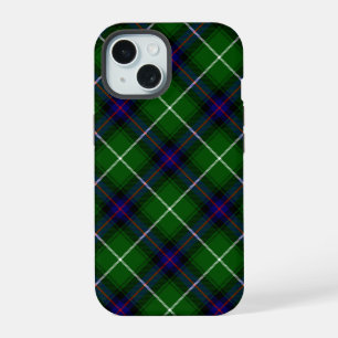 MacDonald tartan green blue plaid iPhone 15 Case
