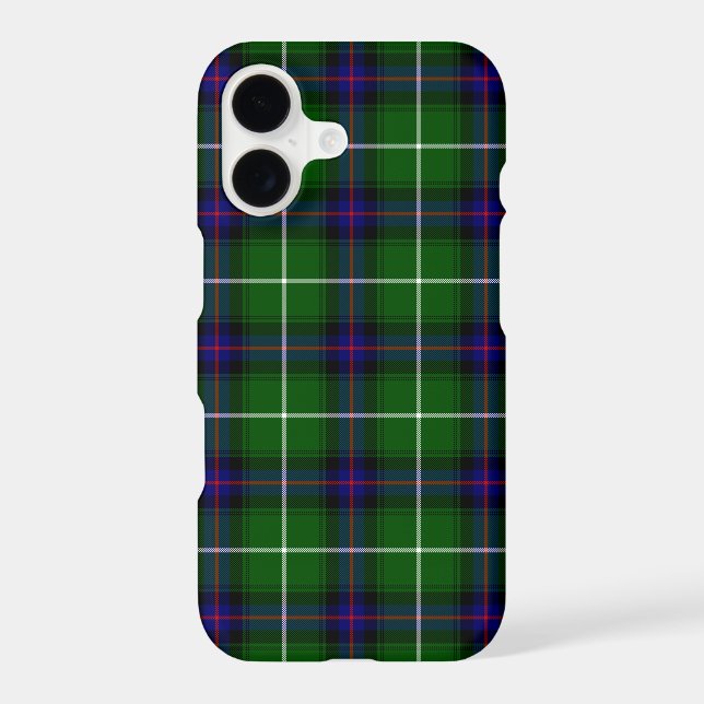 MacDonald tartan green blue plaid iPhone Case (Back)