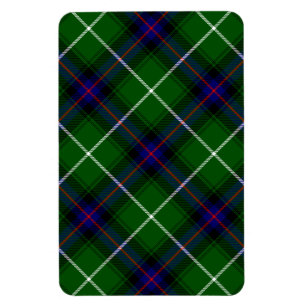 MacDonald tartan green blue plaid Magnet