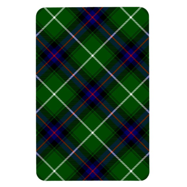MacDonald tartan green blue plaid Magnet (Vertical)