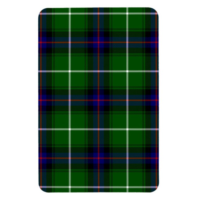 MacDonald tartan green blue plaid Magnet (Vertical)