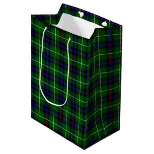 MacDonald tartan green blue plaid Medium Gift Bag