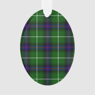 MacDonald tartan green blue plaid Ornament