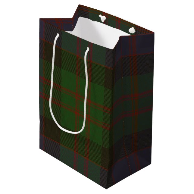 MacDonald Tartan Medium Gift Bag (Front Angled)