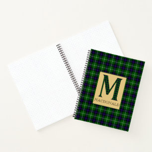 MacDonald Tartan Monogram M Notebook