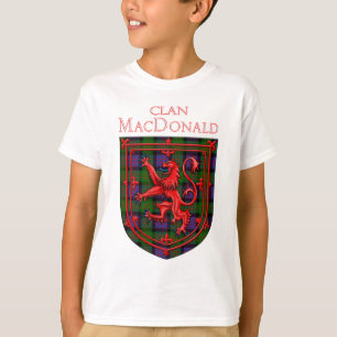 MacDonald Tartan Scottish Plaid Lion Rampant T-Shirt