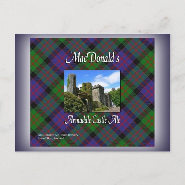 MacDonald's Armadale Castle Ale Postcard (Front)