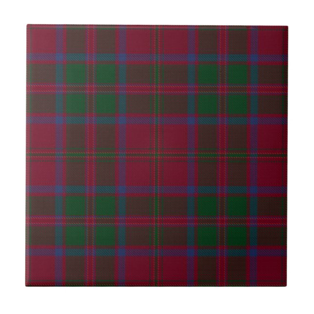 MacDougall Clan Origineux Tartan Plaid Pattern Tile (Front)