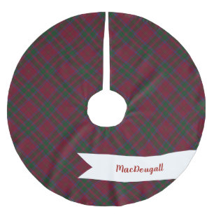 MacDougall Clan Tartan Plaid Pattern Brushed Polyester Tree Skirt