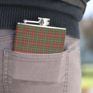 MacDougall Modern Clan Tartan Plaid Hip Flask