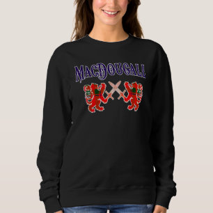 MacDougall Scottish Clan Lion Family Name Tartan K Sweatshirt
