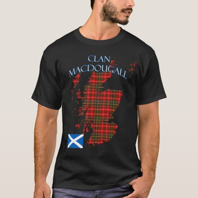 MacDougall Scottish Clan Tartan Scotland T-Shirt (Front)