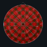 MacDougall tartan red green plaid Dartboard<br><div class="desc">MacDougall clan tartan red green plaid</div>